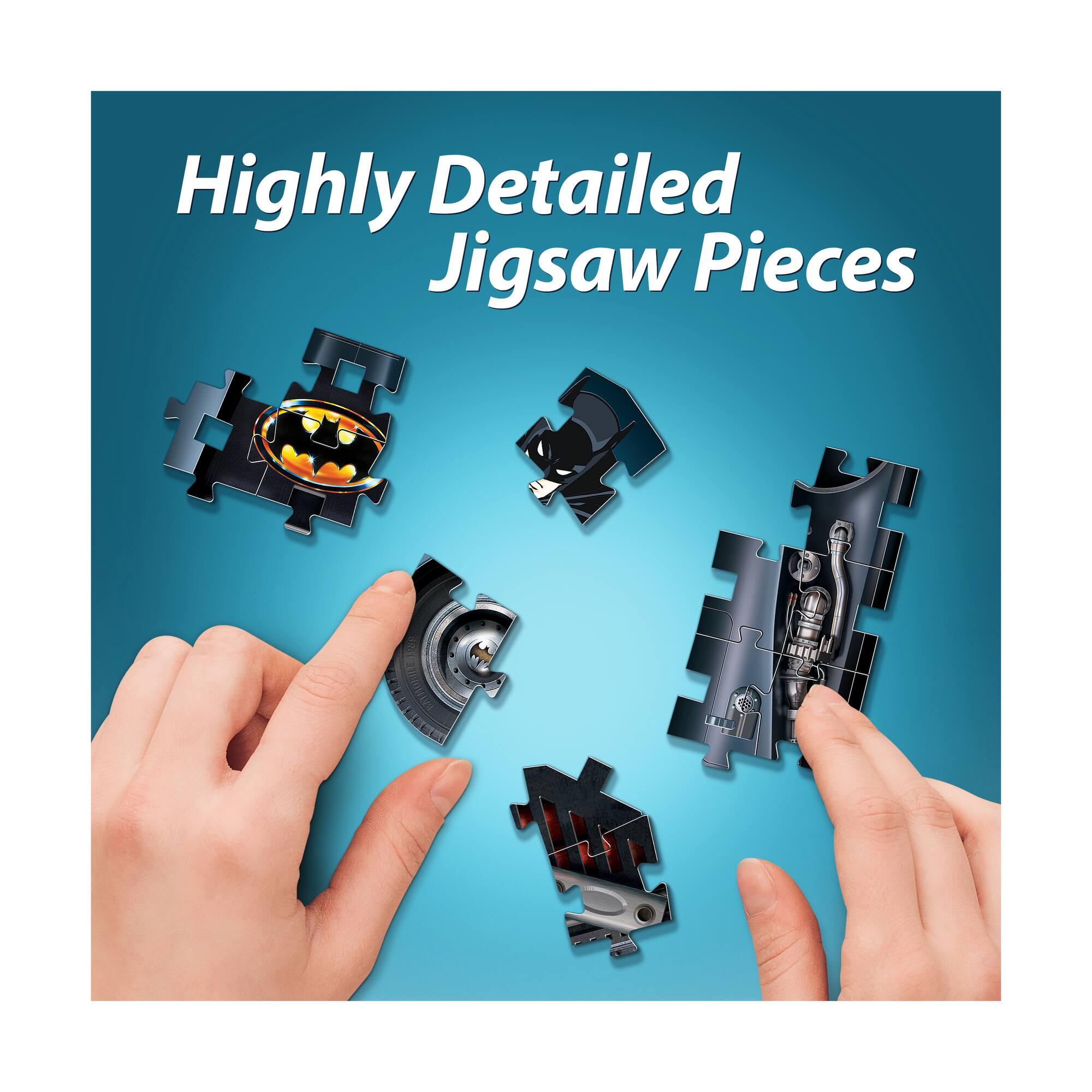 DC Batman - Batmobile 3D Jigsaw Puzzle: 255 Pcs